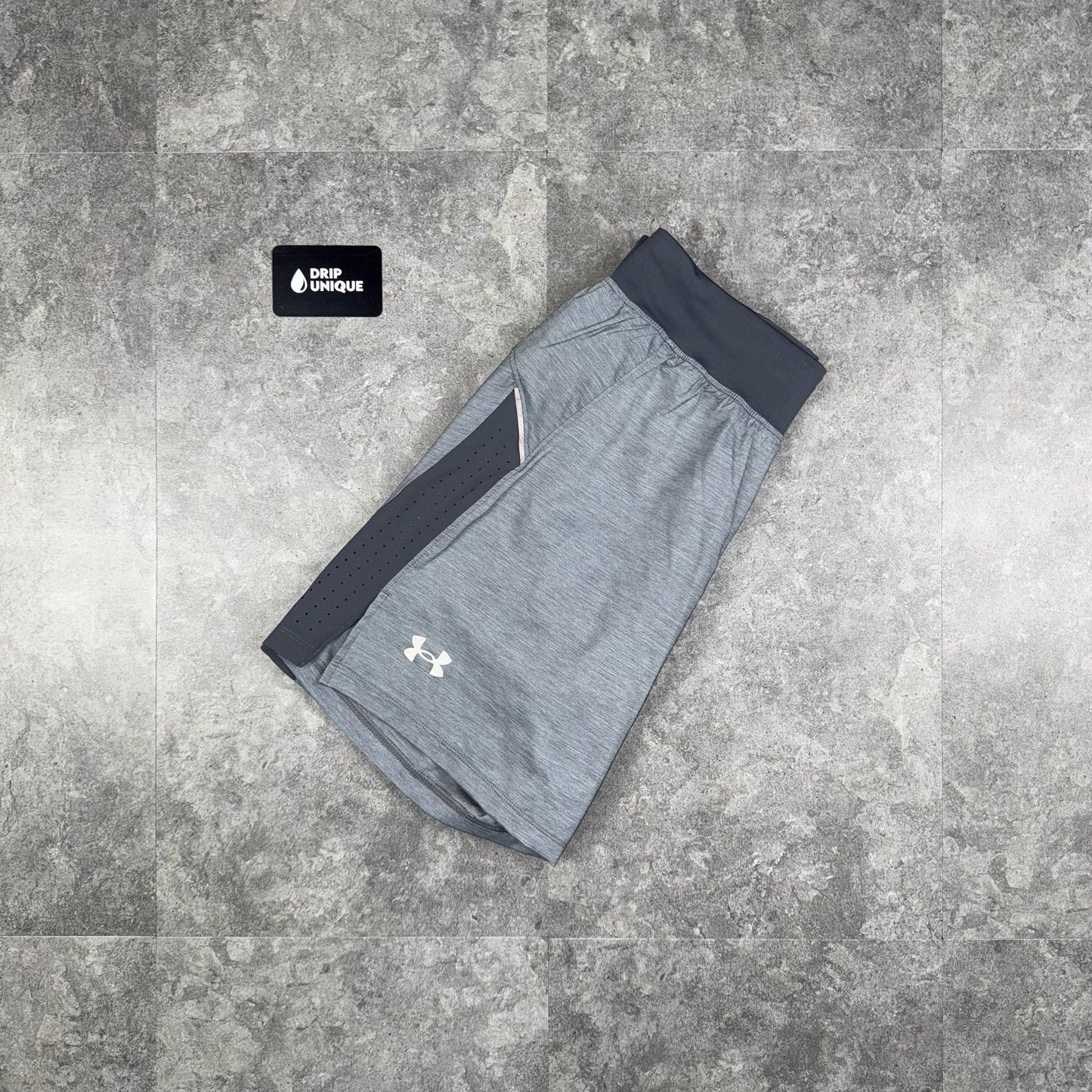 Under Armour Launch Speedpocket Shorts Dark Grey