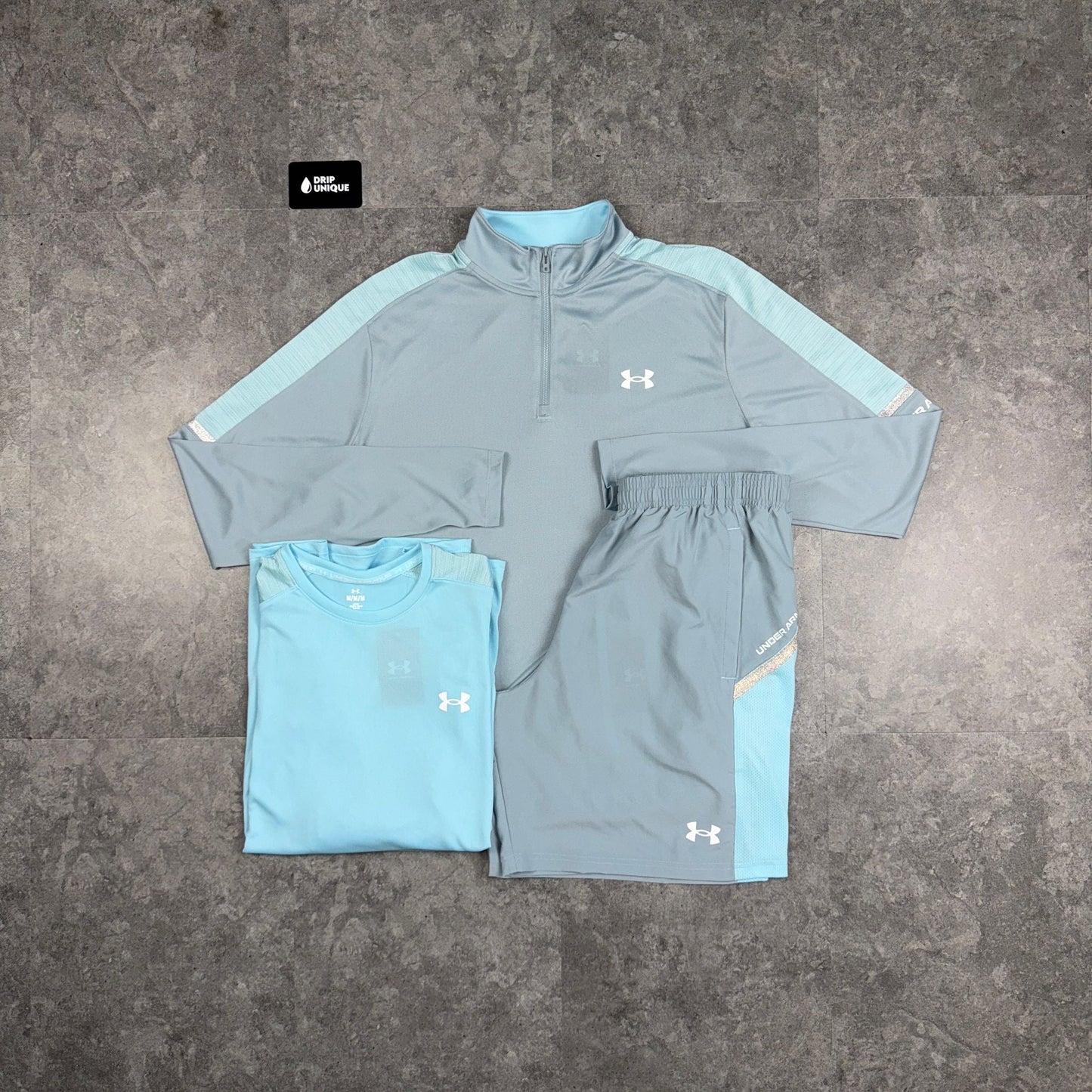 Under Armour Tech Utility T-Shirt Baby Blue Bundle