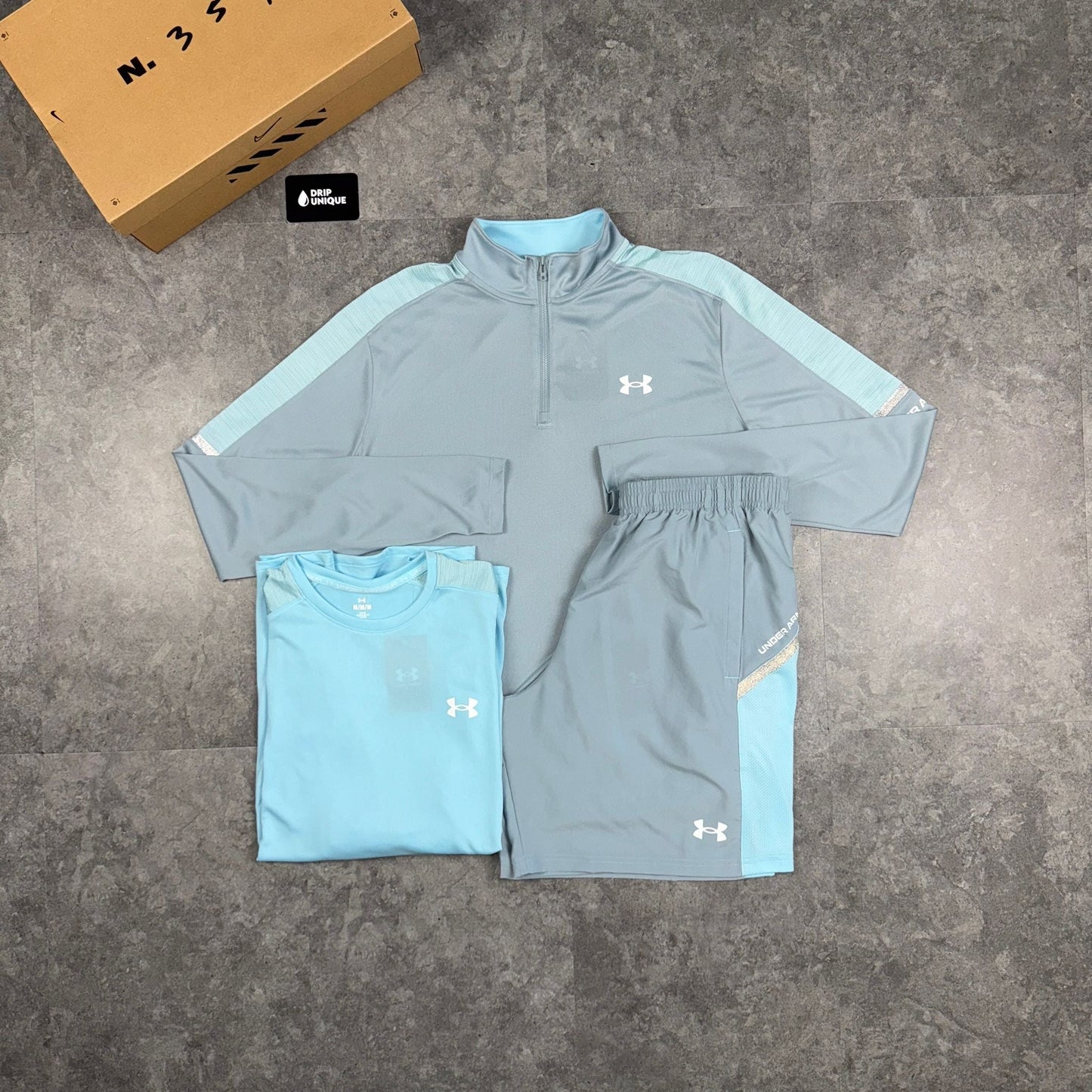 Under Armour Tech Utility T-Shirt Baby Blue Bundle