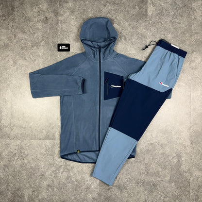 Berghaus Tathwell Fleece Hooded Jacket Dusk/Navy & Navy Theran Plus Pants Set