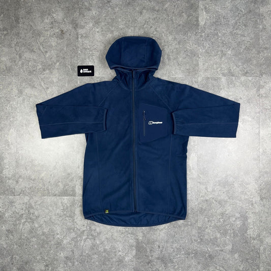 Berghaus Tathwell Fleece Hooded Jacket Navy Blue
