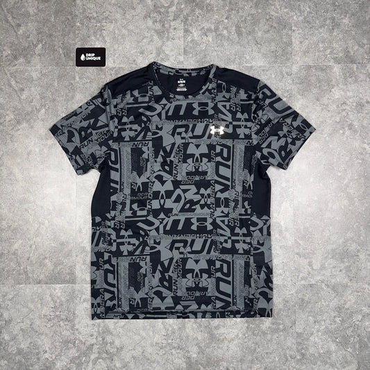 Under Armour Launch Printed T-Shirt Black