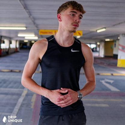 Nike Miler Vest Black & Black Flex Stride Shorts Set