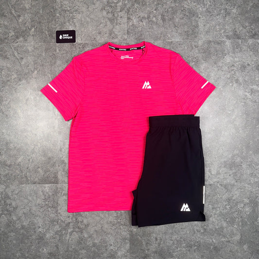 Montirex Fly 2.0 T-Shirt Pink & Black Fly 2.0 Shorts Set
