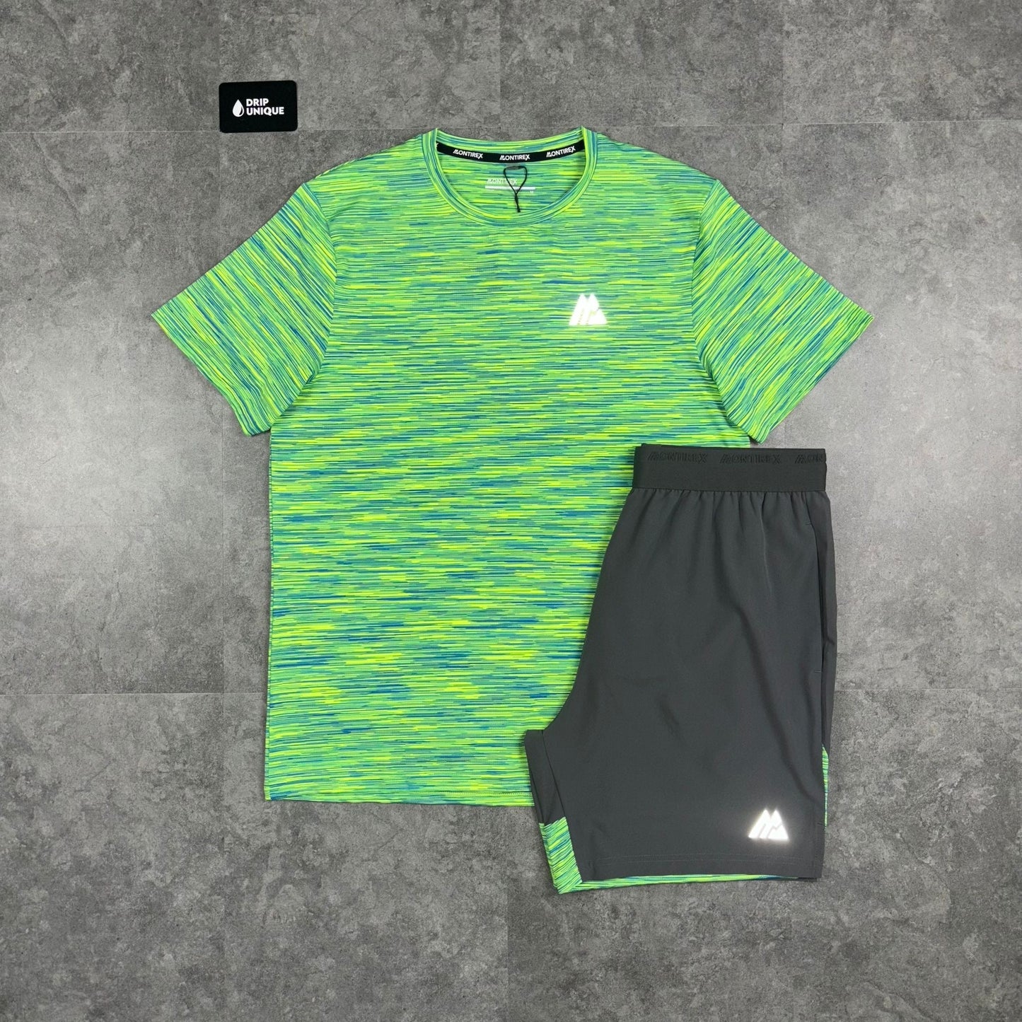 Montirex Trail Panel 2.0 Shorts Neon / Grey