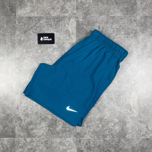 Nike Dri-Fit Challenger Shorts 7" Green Abyss