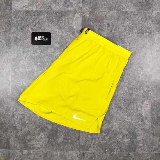 Nike Flex Stride Shorts 5" Lime Green