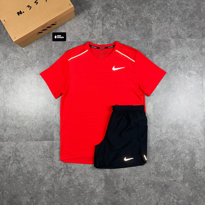 Nike Miler T-Shirt Light Crimson Red