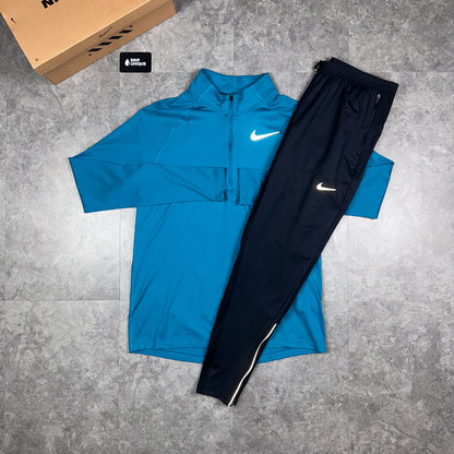 Nike Therma 1/4 Zip Top Aqua Blue