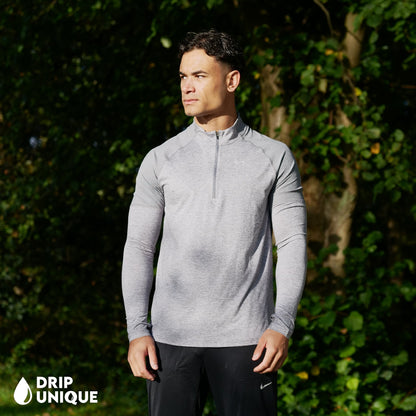 Nike Therma 1/4 Zip Top Grey