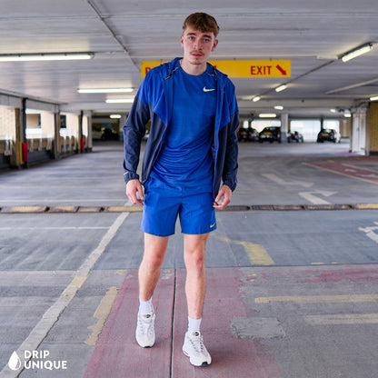 Nike UV Windrunner Jacket Royal Blue & Royal Blue Challenger Shorts Set