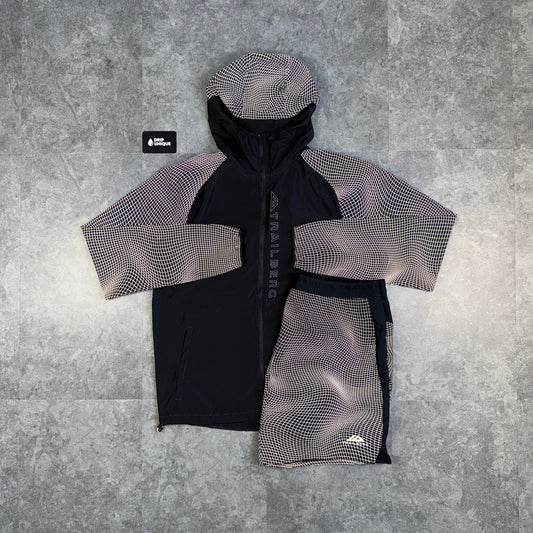 Trailberg Aspect Jacket Black & Black Aspect Shorts Set