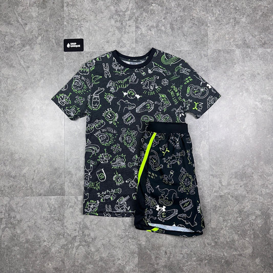 Under Armour Comic Print Set Black