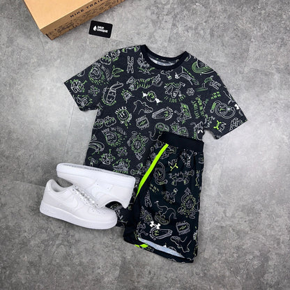 Under Armour Comic Print Set Black