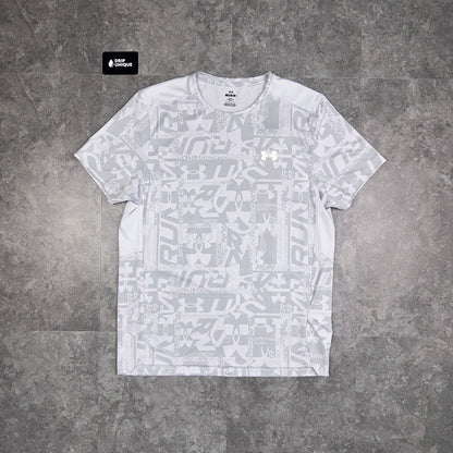 Under Armour Launch Printed T-Shirt Halo Grey