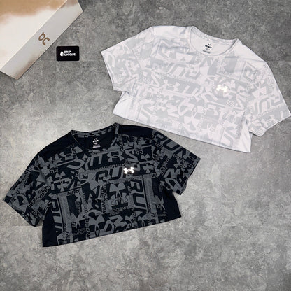 Under Armour Launch Printed T-Shirt Halo Grey