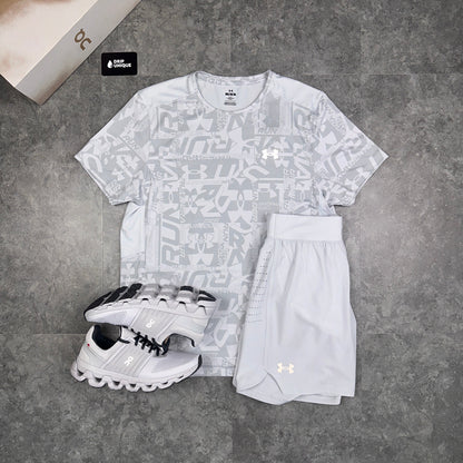 Under Armour Launch Speedpocket Shorts 7" Halo Grey