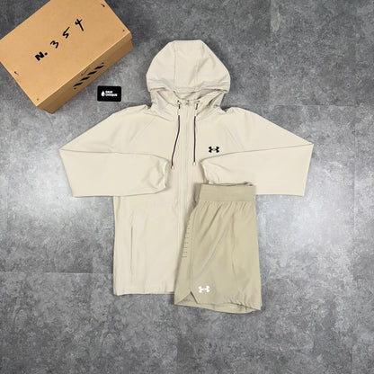 Under Armour Launch Speedpocket Shorts Stone