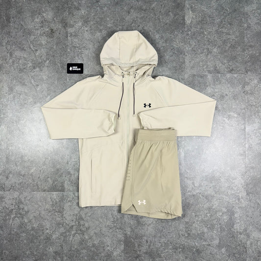 Under Armour Woven Shorts Tracksuit Stone
